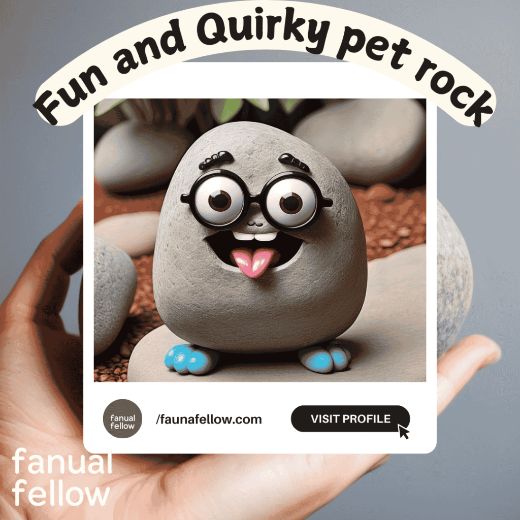 Fun and Quirky pet rock