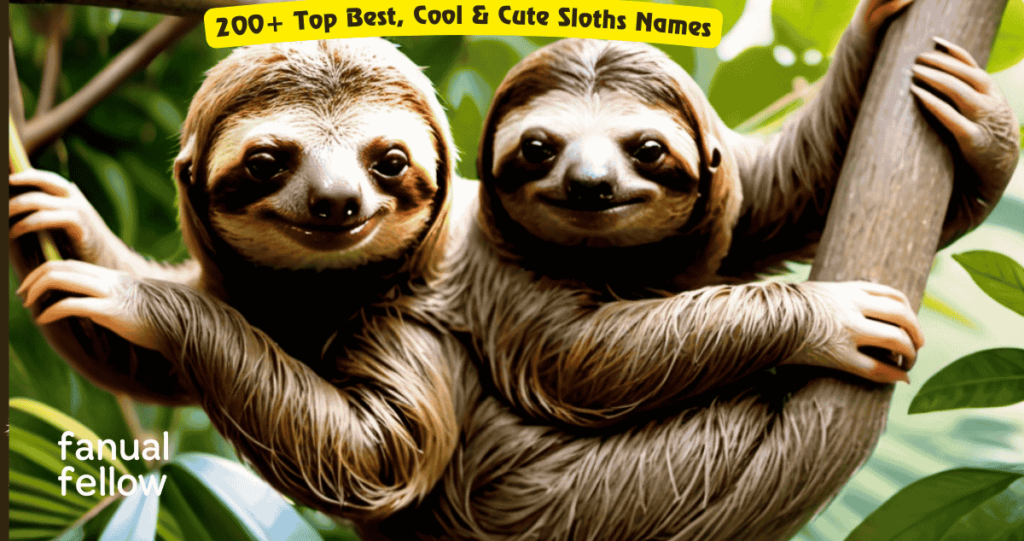 200+ Top Best, Cool & Cute Sloths Names