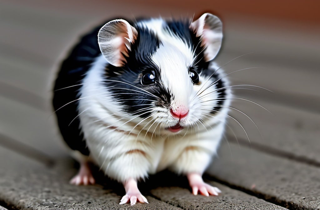 Trendy Black & White Hamster names with meanings