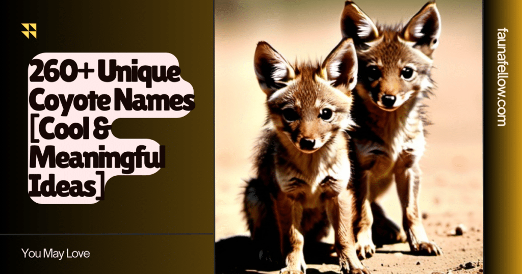 260+ Unique Coyote Names [Cool & Meaningful Ideas]