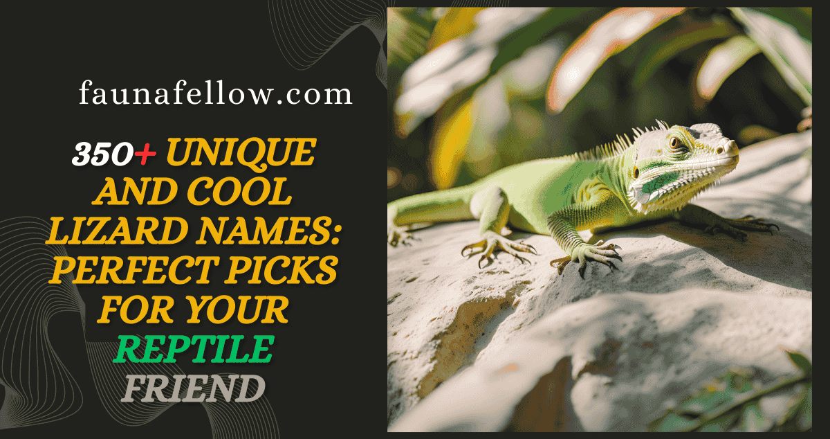 350+ Unique and Cool Lizard Names: Perfect Picks for Your Reptile Friend