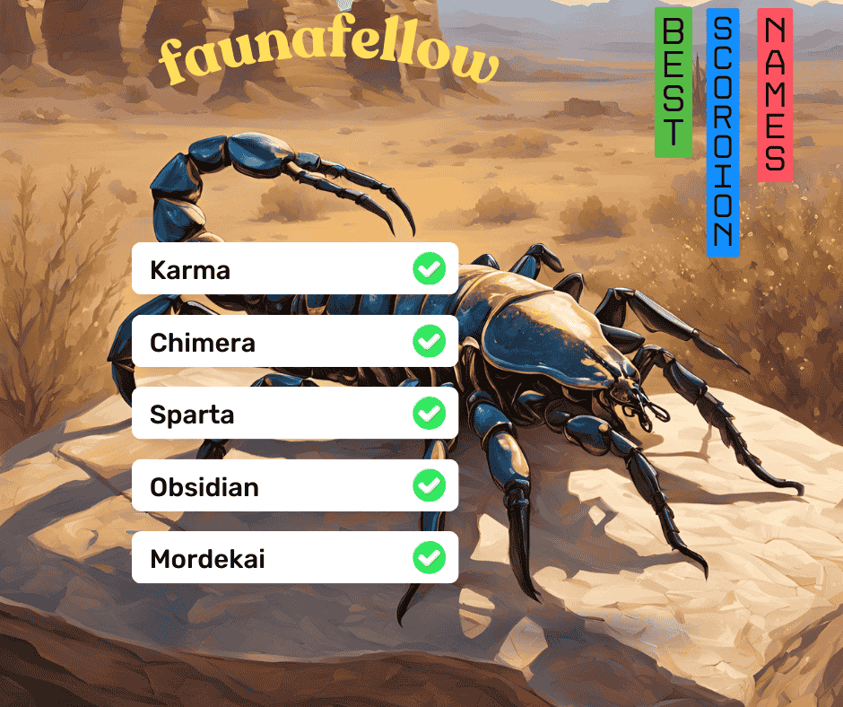 Best Scorpion Names with Meaning