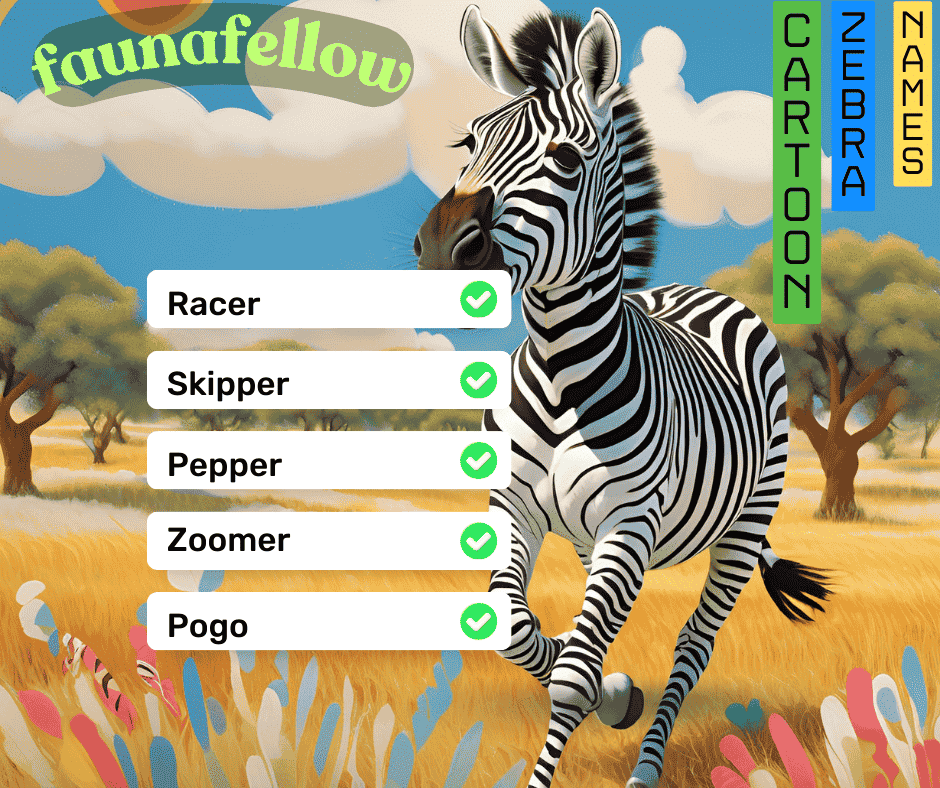 Cartoon-Inspired Zebra names