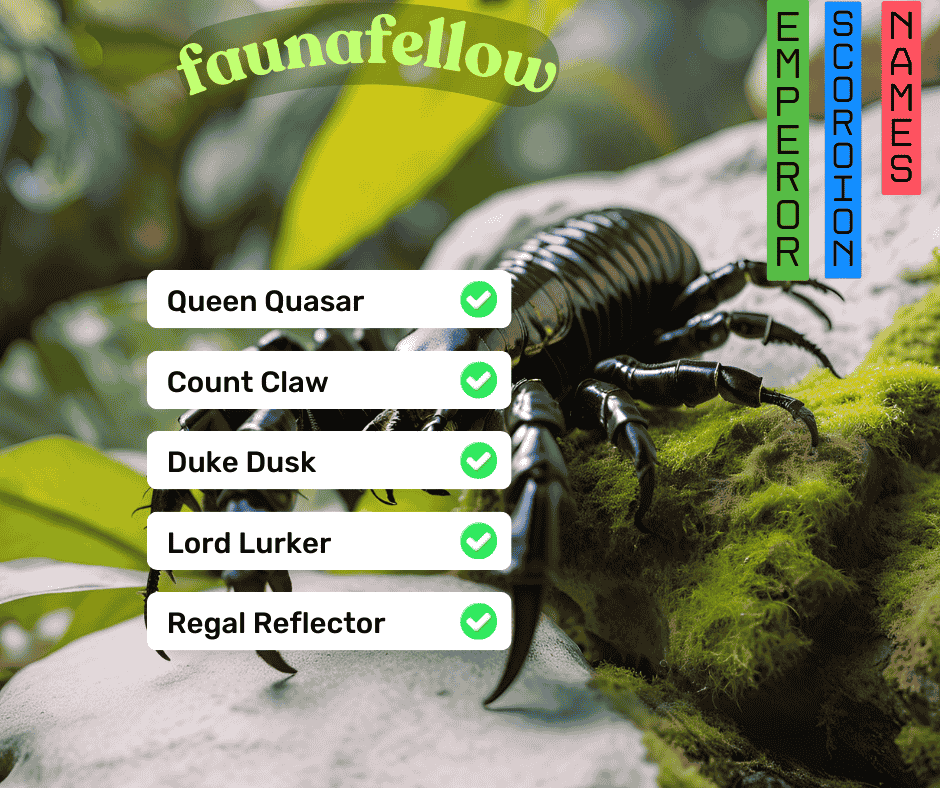 Emperor Scorpion names