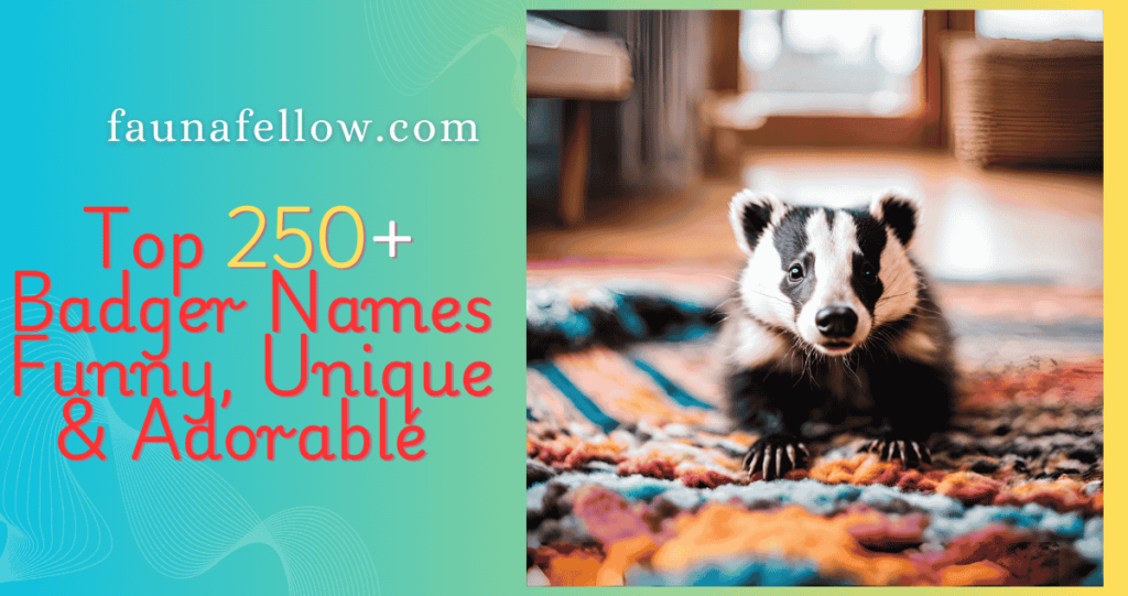 250+ Badger Names: Funny, Unique & Adorable Ideas for Your Pet - Fauna ...