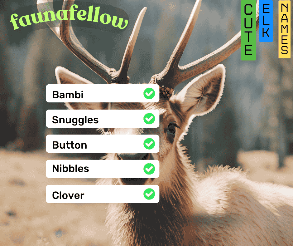 cute elk names