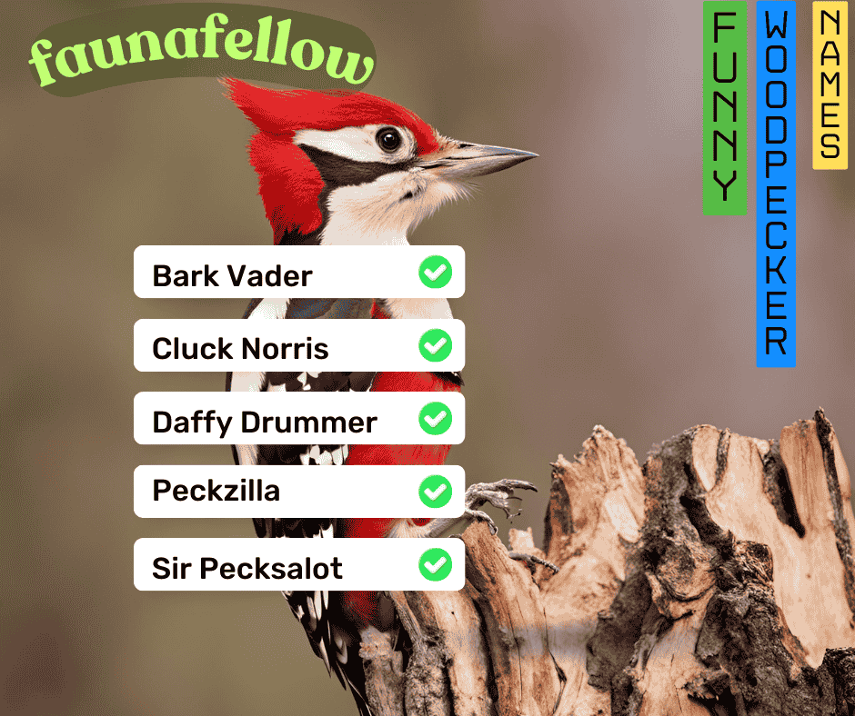 funny woodpecker names